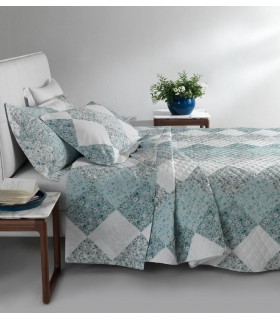 Copriletto quilt - Patch Fleuri
