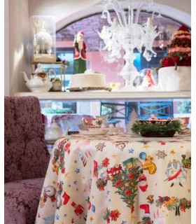 Tovaglia natalizia- Schiaccianoci2