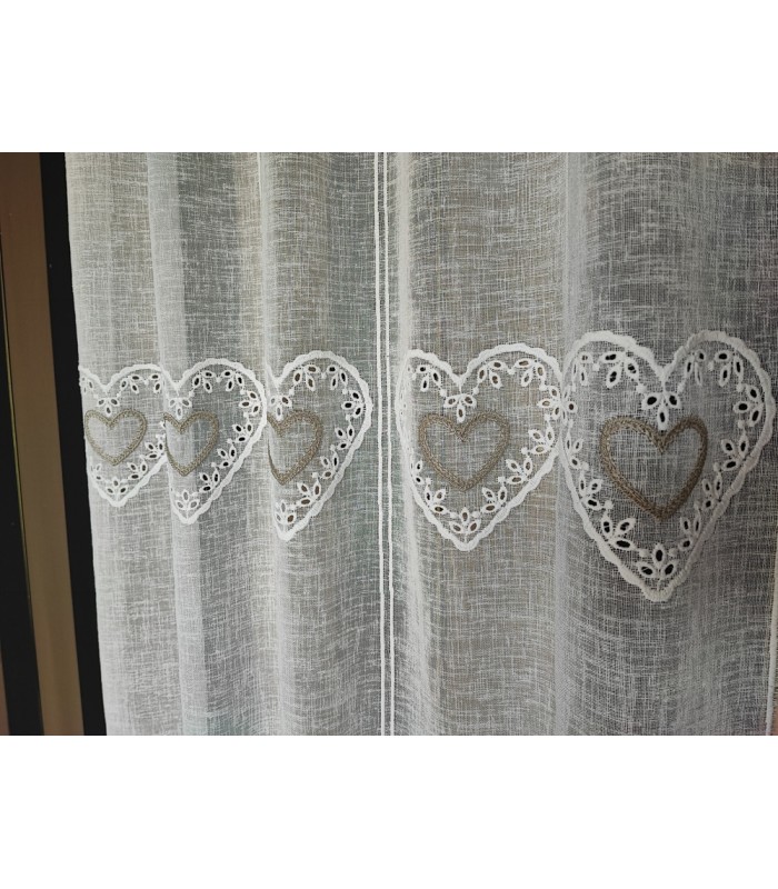 Tendina a vetro - Cuore